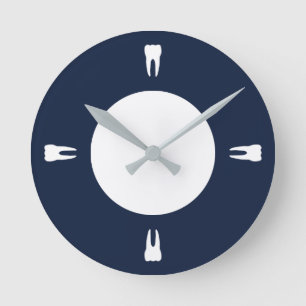 Quarter Hour Teeth Round Clock