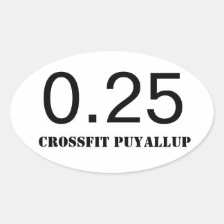 Quarter Mile Oval Sticker