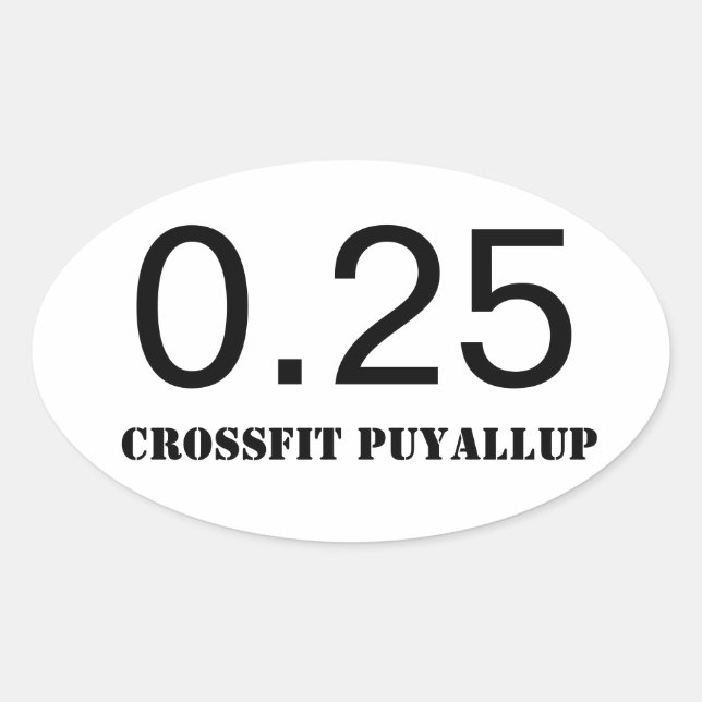 Quarter Mile Oval Sticker (Front)