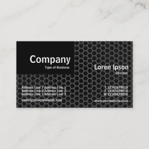 Quarter Patch - Honeycomb Dark Business Card