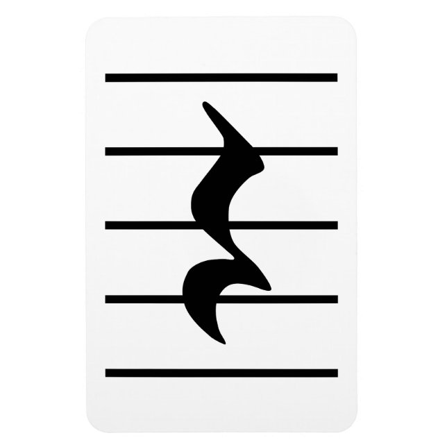 quarter rest magnet (Vertical)