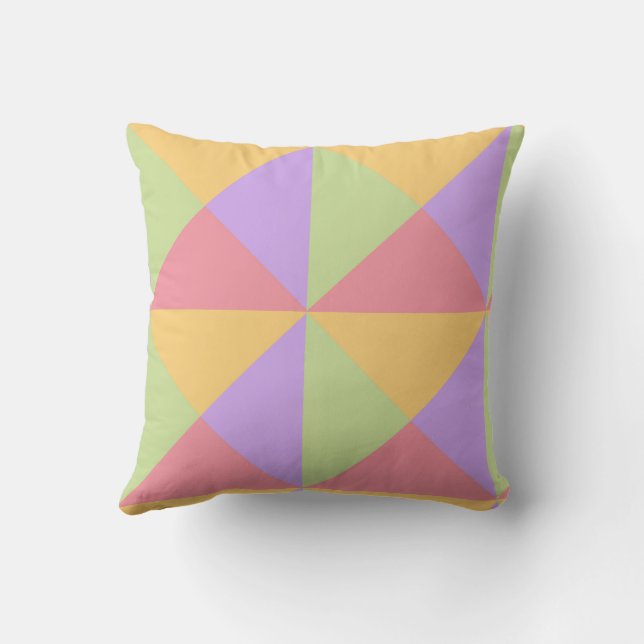Quarters Reversible Throw Pillow (Back)