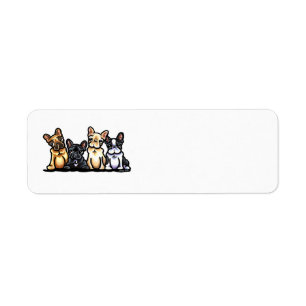 Quartet de bouledogue français