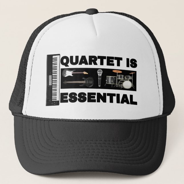 QUARTET IS ESSENTIAL TRUCKER HAT (Front)