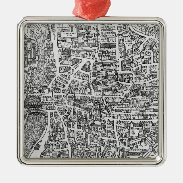 Quartier des Ecoles Metal Ornament (Front)