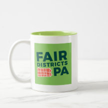 Quartiers équitables PA Mug w Green Interior