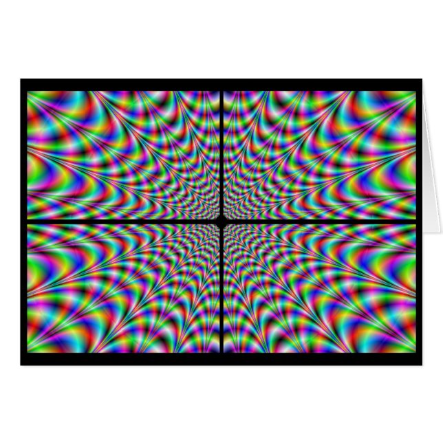 quarts de cercle de chaos (illusion optique) (Devant horizontal)