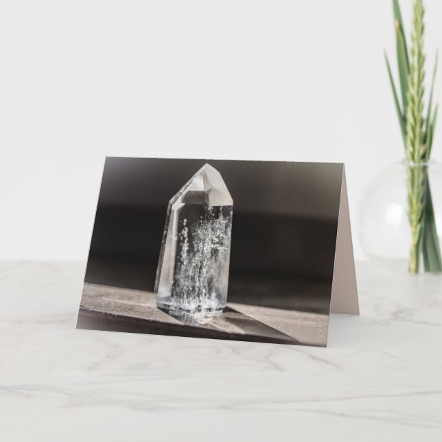 quartz crystal greeting card (Front)