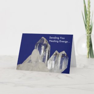 Quartz Crystal Love and Light Greeting Card