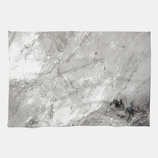 quartz crystal zen love healing stone sparkles kitchen towel (Horizontal)