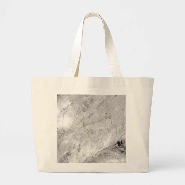 quartz crystal zen love healing stone sparkles large tote bag (Front)