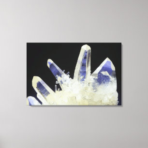 Quartz crystals (SiO2), Peru, South America Canvas Print