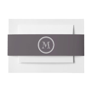 Quartz High End Coloured Personalized Invitation Belly Band