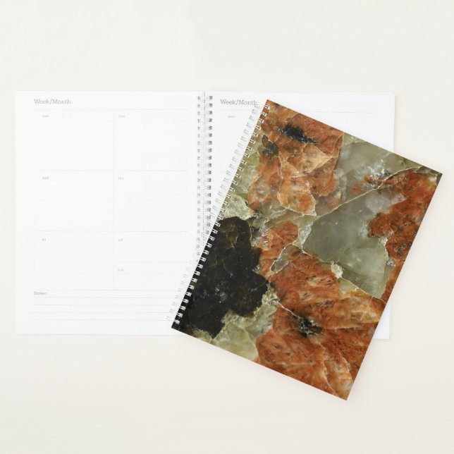 Quartz orange, noir et clair (Devant avec enveloppe)