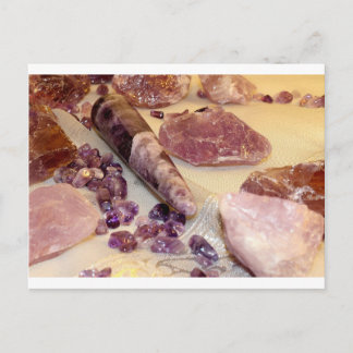 Quartz types postcard