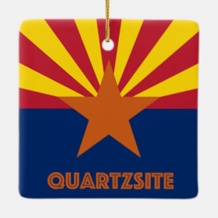 Quartzsite Arizona Ceramic Ornament
