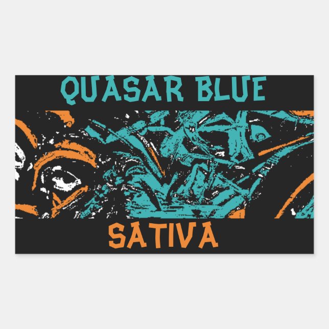 QUASAR BLUE SATIVA STICKER (Front)
