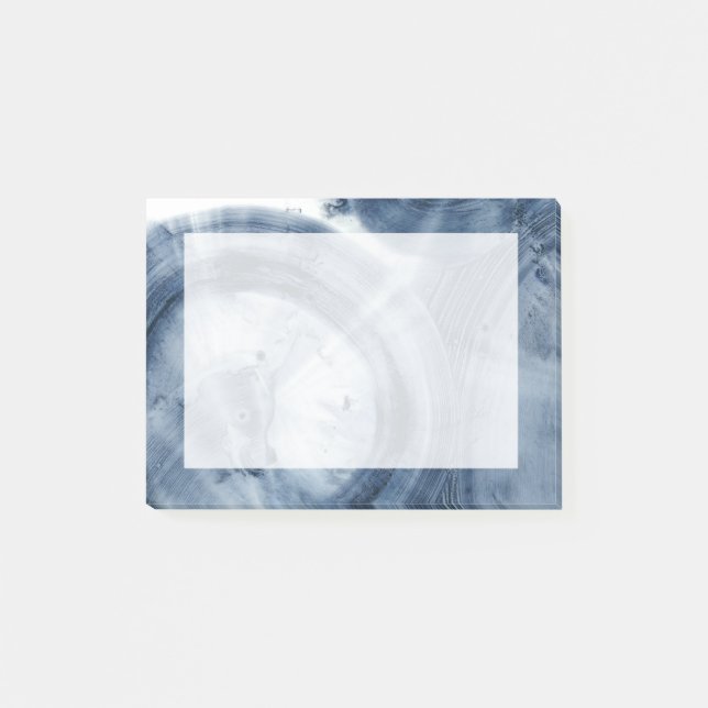 Quasars - Inky Blue Circles Post-it Notes (Front)