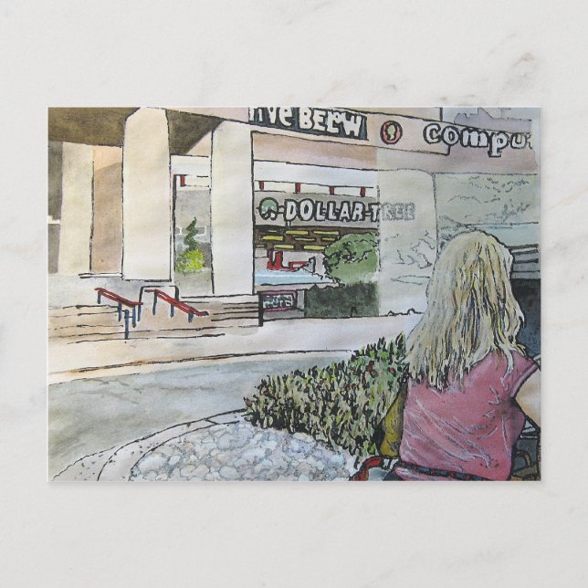 Quasi-Oriental Rock Garden Postcard (Front)