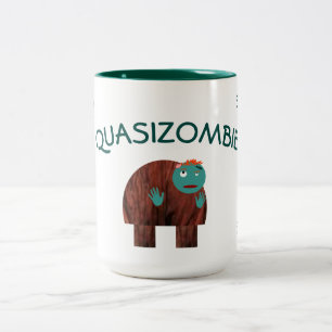 Quasi Zombie Two-Tone Coffee Mug