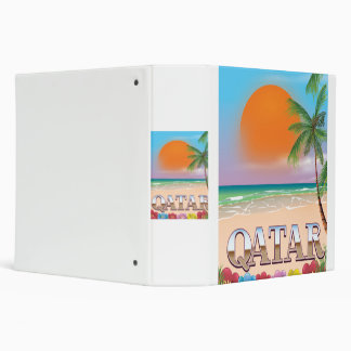 Quatar travel poster binder