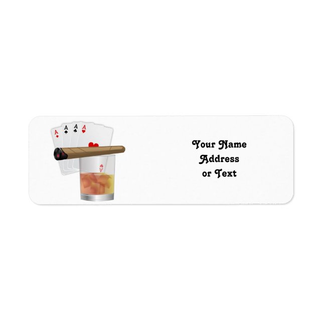 Quatre As, Un Verre et Un Cigar (Devant)