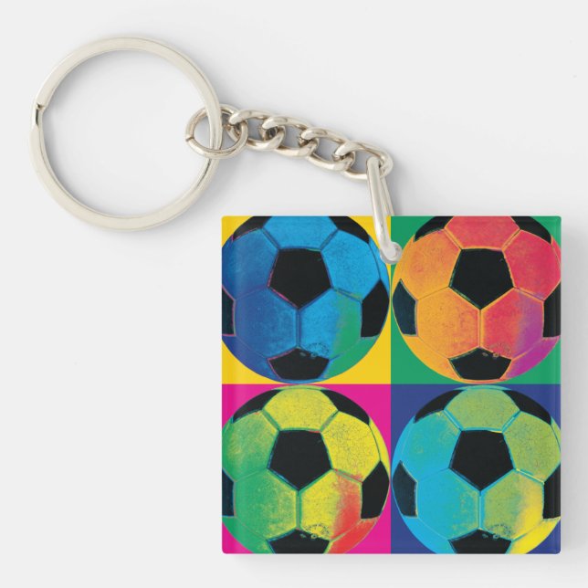 Quatre ballons de football dans différentes (Devant)