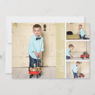 Quatre cartes de remerciements de photo