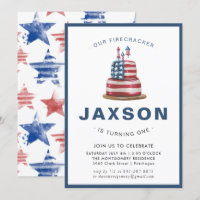 quatre juillet | Invitation de fête d'anniversaire