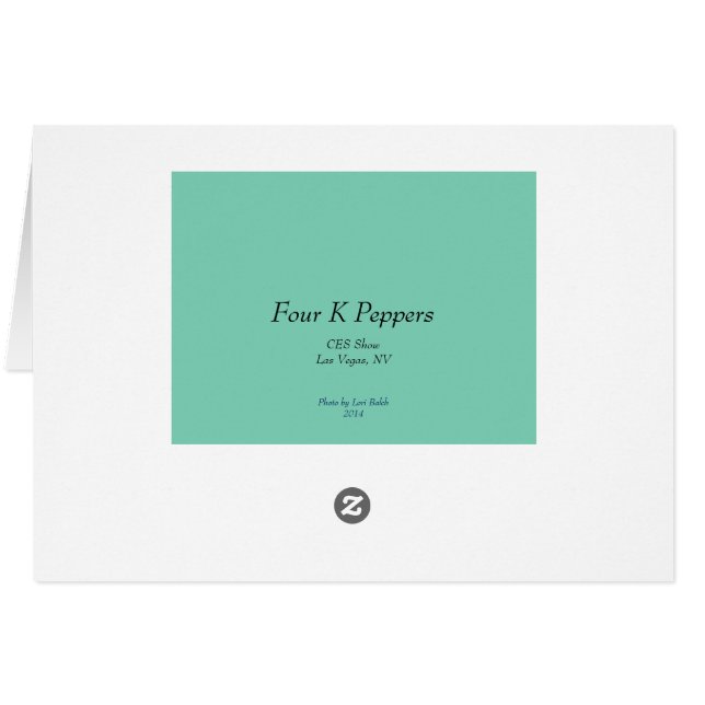 Quatre Poivrons K (Dos Horizontal)