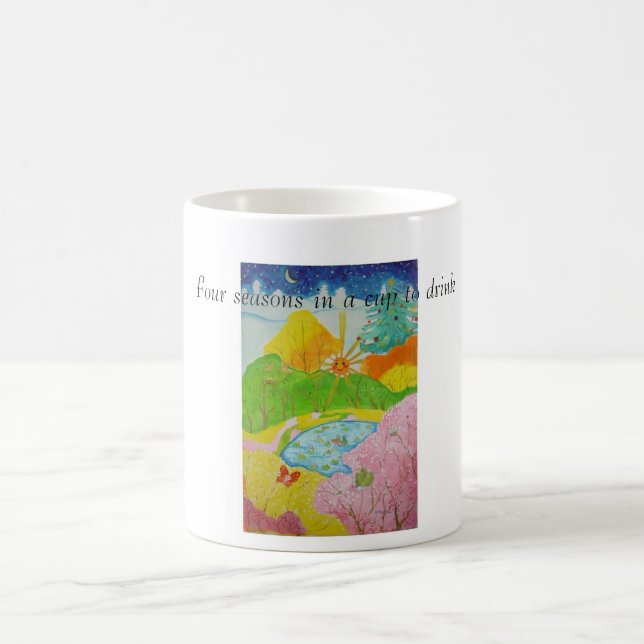 quatre saisons, quatre saisons dans une tasse à bo (Centre)