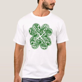 Quatre T-shirt (vert) de Mendhi #2 de Celtic de
