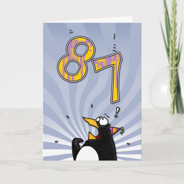 quatre-vingt-dix-septième anniversaire - carte de (Devant)