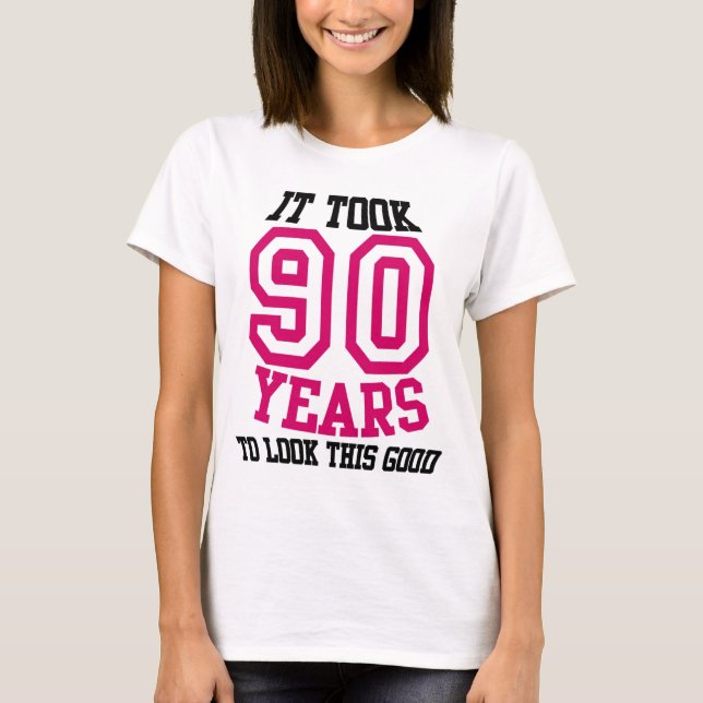 quatre-vingt-dixième T-SHIRT d'anniversaire (Devant)