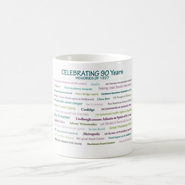 Quatre-vingt-dixième tasse d'anniversaire de 1927 (Centre)