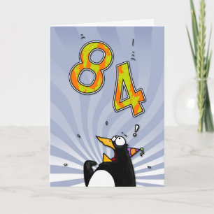quatre-vingt-quatrième anniversaire - carte de
