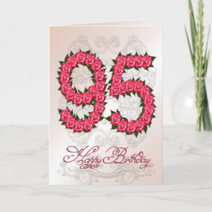 quatre-vingt-quinzième carte d'anniversaire avec