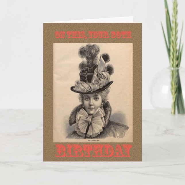 Quatre-vingtième carte d'anniversaire drôle (Devant)