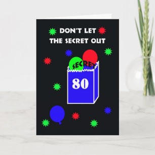 quatre-vingtième Invitation de fête d'anniversaire