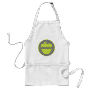 Quatrefoil Apple vert a personnalisé le tablier d