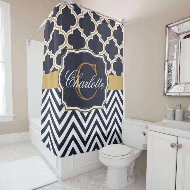Quatrefoil Chevron Monogram (In Situ)
