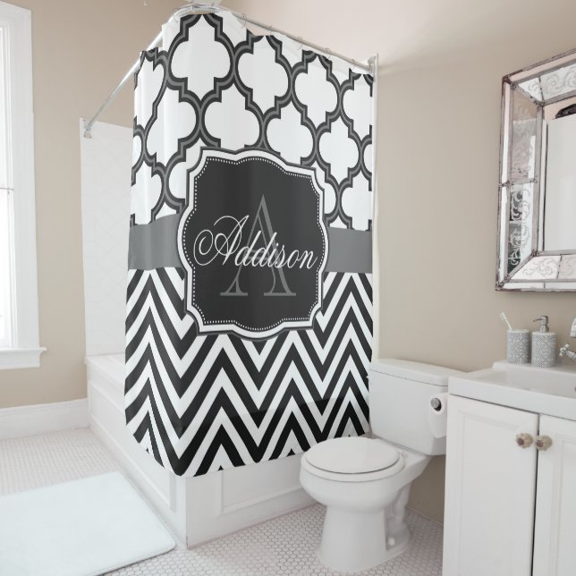 Quatrefoil Chevron Monogram (In Situ)