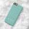 Quatrefoil clover pattern blue teal 3 monogram