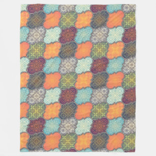 Quatrefoil Fleece Blanket