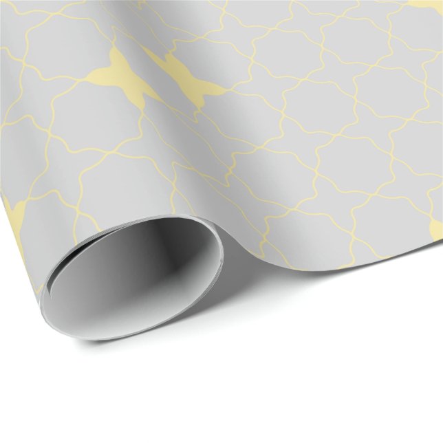 Quatrefoil Geometric Pattern Wrapping Paper (Roll Corner)