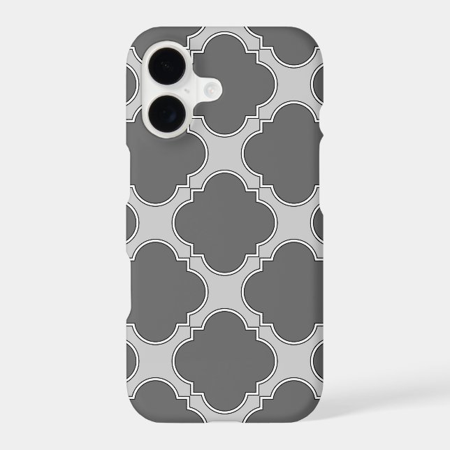Quatrefoil in shades of grey (Back)