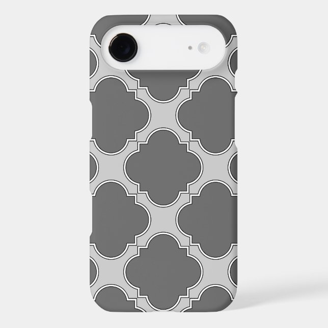 Quatrefoil in shades of grey (Back)