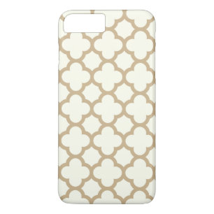 Quatrefoil iPhone 7 Plus Case in Sand Brown