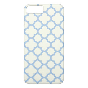 Quatrefoil iPhone & Plus Case in Pale Blue