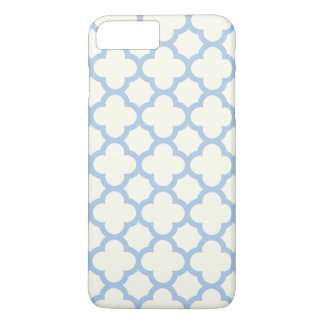 Quatrefoil iPhone & Plus Case in Pale Blue
